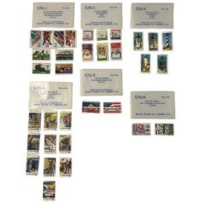 Mystic Stamp Co - Vintage Collectible Stamps, 6 Sets, 33 Stamps